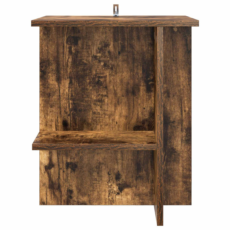 Salontafel 2 pcs Gerookt eiken 40 x 30 x 49 cm Bewerkt hout