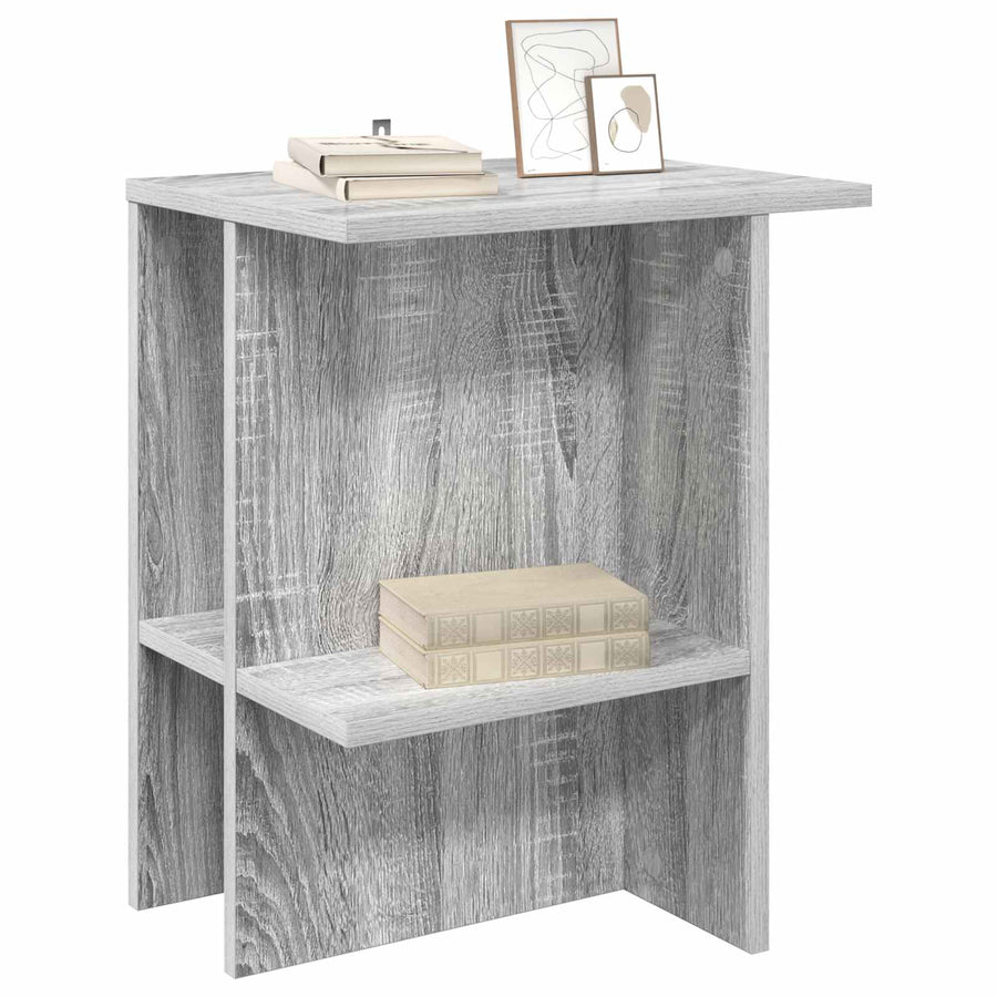 Salontafel Grijs sonoma 40 x 30 x 49 cm Bewerkt hout