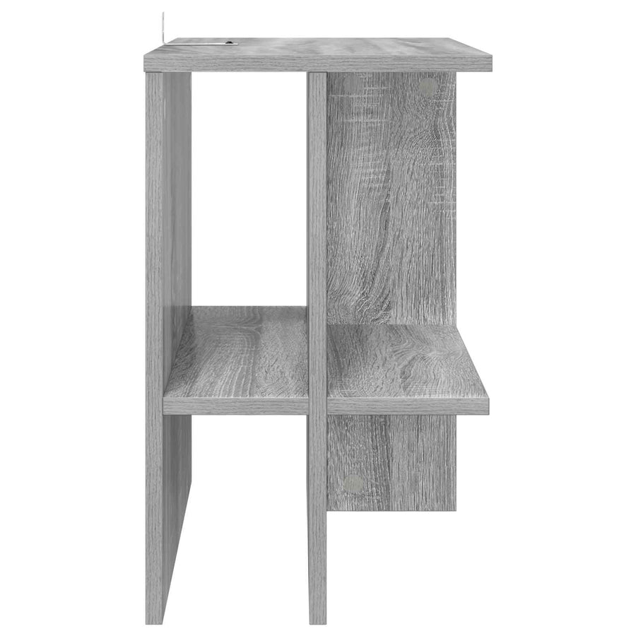 Salontafel 2 pcs Grijs sonoma 40 x 30 x 49 cm Bewerkt hout