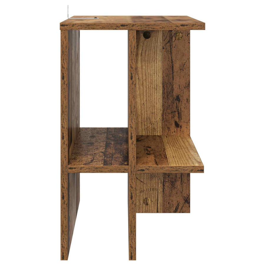 Salontafel Oud hout 40 x 30 x 49 cm Bewerkt hout