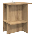 Coffee table Artisanal oak 40 x 30 x 49 cm Processed wood