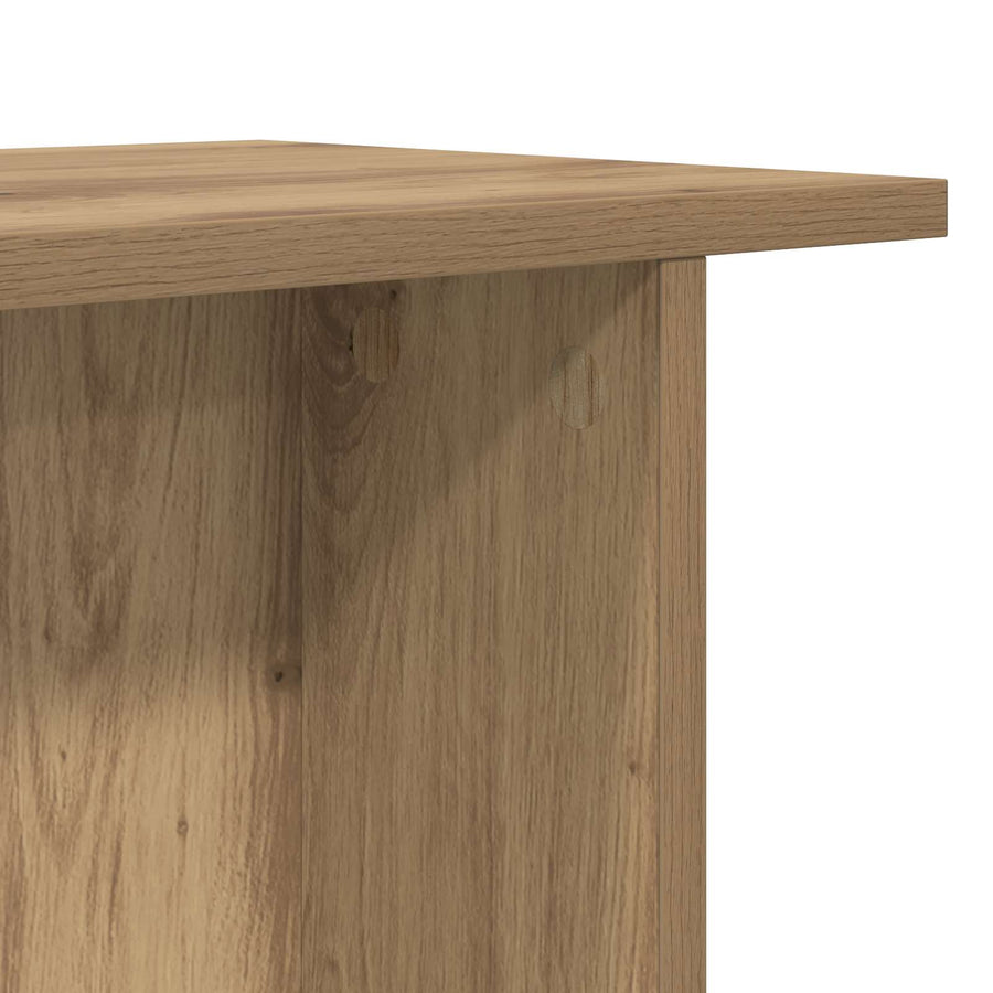 Salontafel 2 pcs Artisanaal eiken 40 x 30 x 49 cm Bewerkt hout