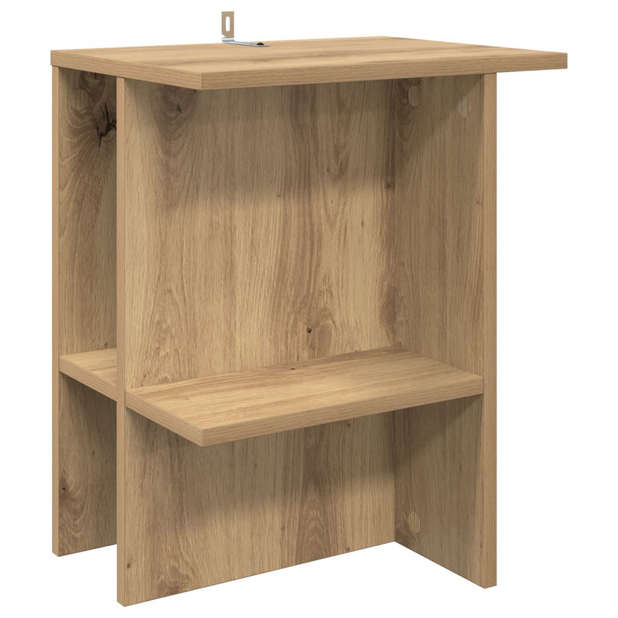 Salontafel 2 pcs Artisanaal eiken 40 x 30 x 49 cm Bewerkt hout