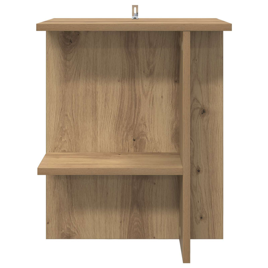 Salontafel 2 pcs Artisanaal eiken 40 x 30 x 49 cm Bewerkt hout