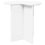 Bijzettafel wit Ø 39 x 38 cm bewerkt hout