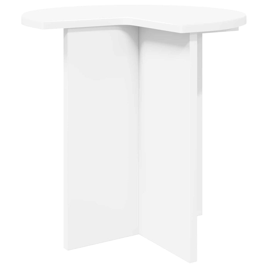 Bijzettafel met opslag 2 pcs Wit Ø 39 x 38 cm Bewerkt hout