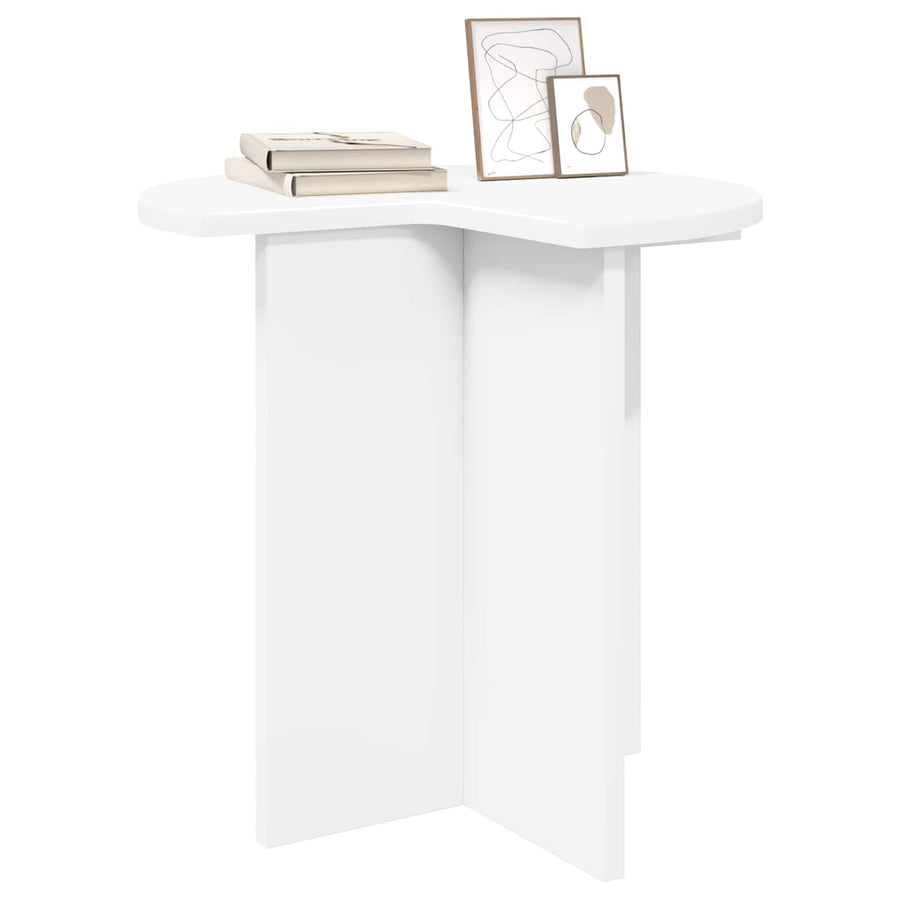 Bijzettafel met opslag 2 pcs Wit Ø 39 x 38 cm Bewerkt hout