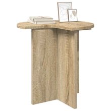 Bijzettafel met opslag Sonoma Eiken Ø 39 x 38 cm Bewerkt hout