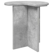 Bijzettafel Ø 39x38 cm betongrijs bewerkt hout