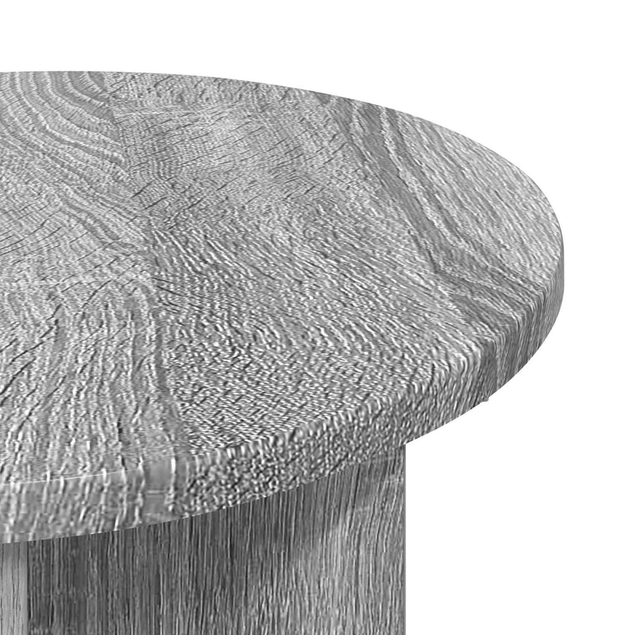 Bijzettafel met opslag Grijs sonoma Ø 39 x 38 cm Bewerkt hout