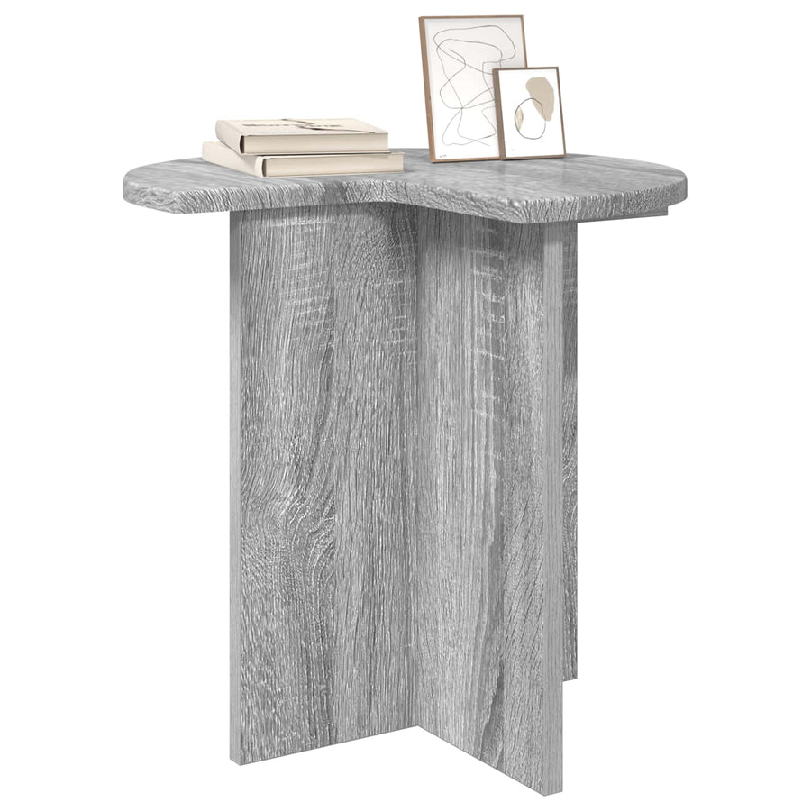 Bijzettafel met opslag Grijs sonoma Ø 39 x 38 cm Bewerkt hout