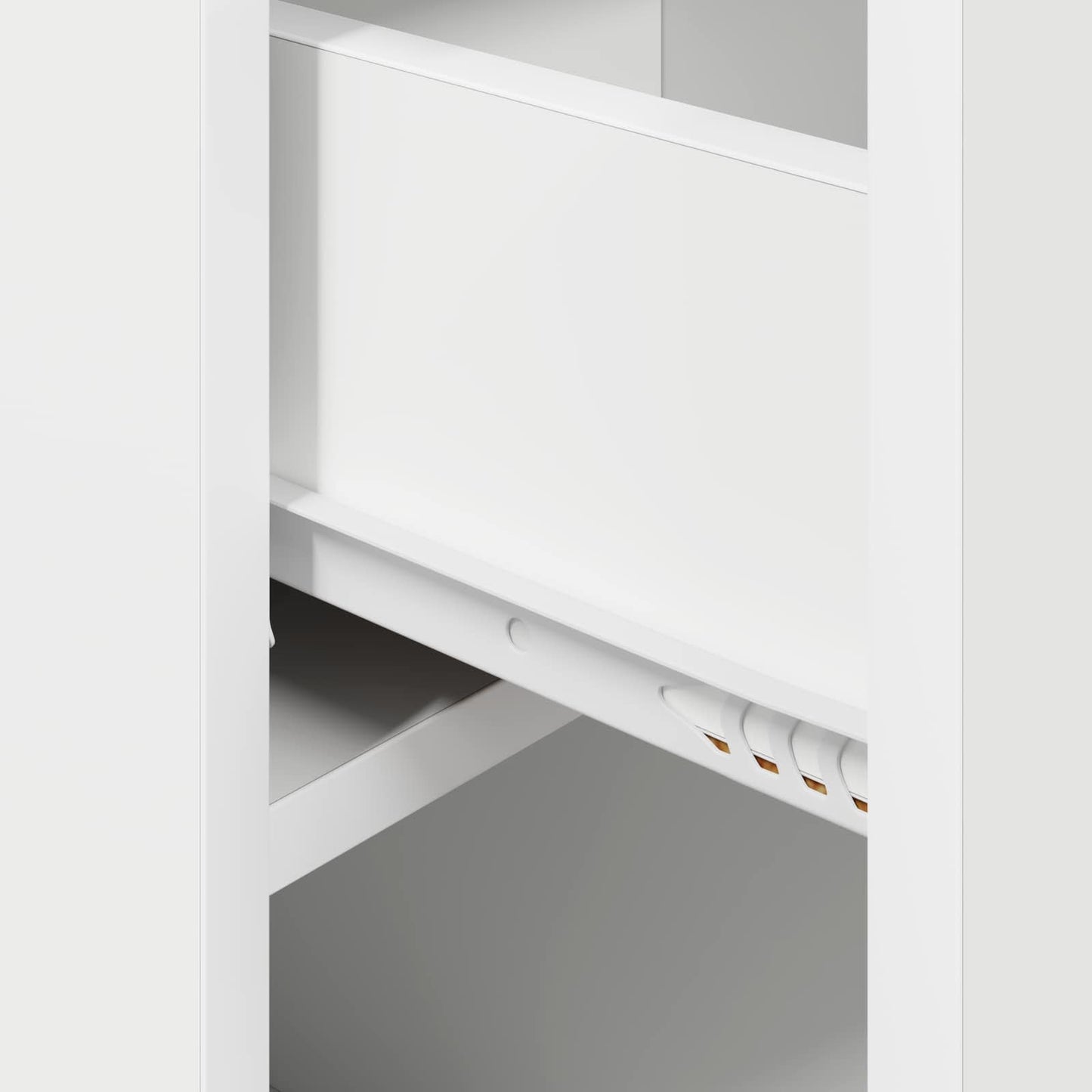 Bed kast Wit 29 x 31,5 x 49 cm Bewerkt hout