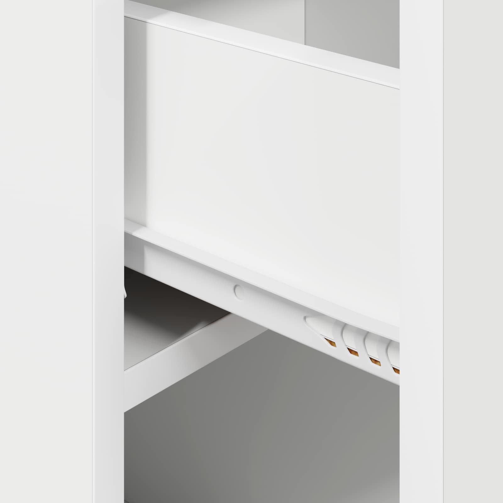 Bed kast Wit 29 x 31,5 x 49 cm Bewerkt hout