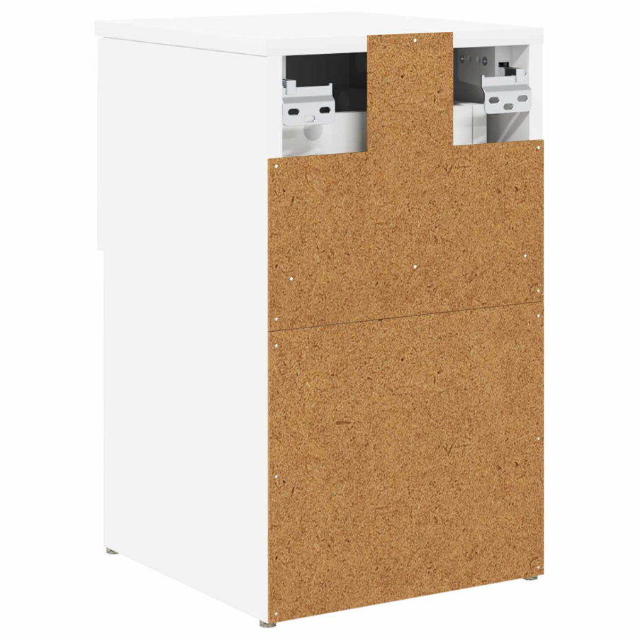 Bed kast 2 pcs Wit 29 x 31,5 x 49 cm Bewerkt hout