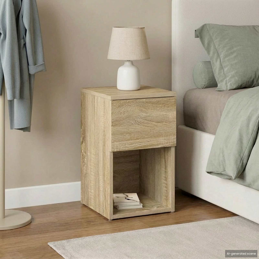 Bed kast Sonoma Eiken 29 x 31,5 x 49 cm Bewerkt hout