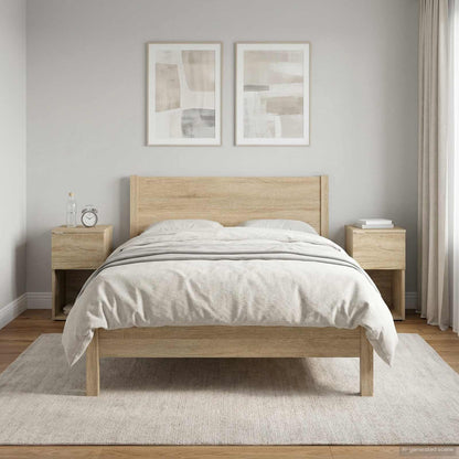 Bed kast 2 pcs Sonoma Eiken 29 x 31,5 x 49 cm Bewerkt hout