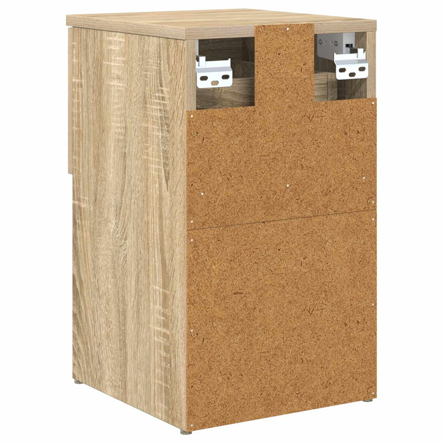 Bed kast 2 pcs Sonoma Eiken 29 x 31,5 x 49 cm Bewerkt hout