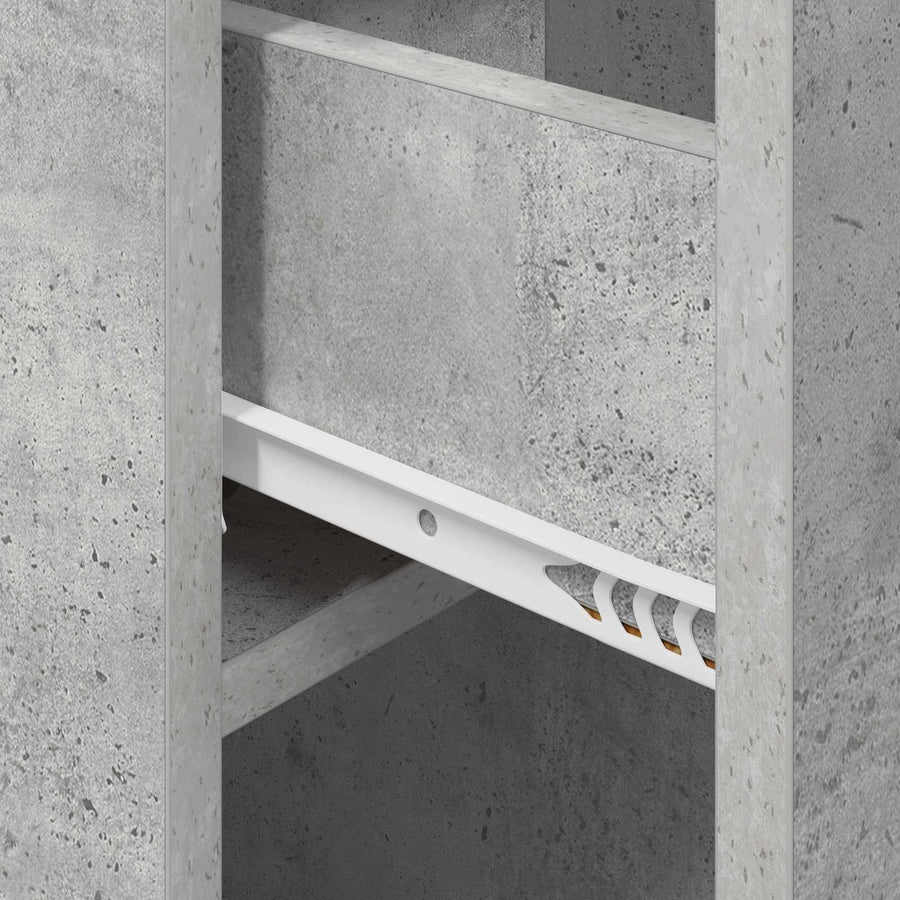 Bed kast Betongrijs 29 x 31,5 x 49 cm Bewerkt hout