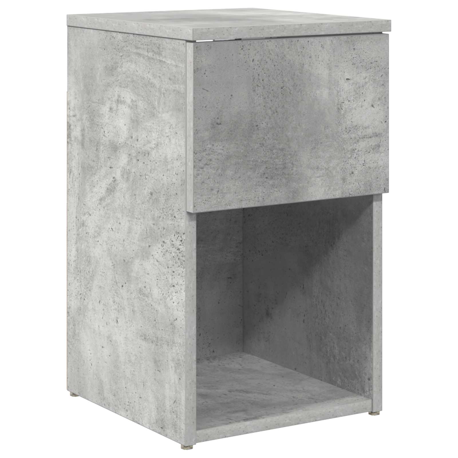 Bed kast Betongrijs 29 x 31,5 x 49 cm Bewerkt hout