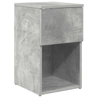 Bed kast Betongrijs 29 x 31,5 x 49 cm Bewerkt hout
