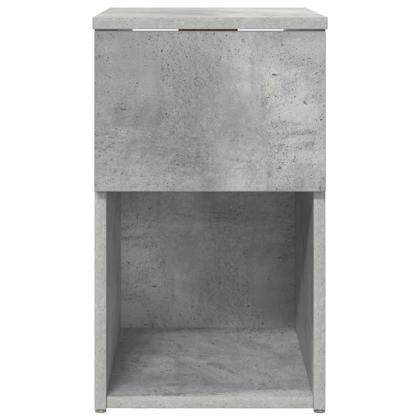 Bed kast Betongrijs 29 x 31,5 x 49 cm Bewerkt hout
