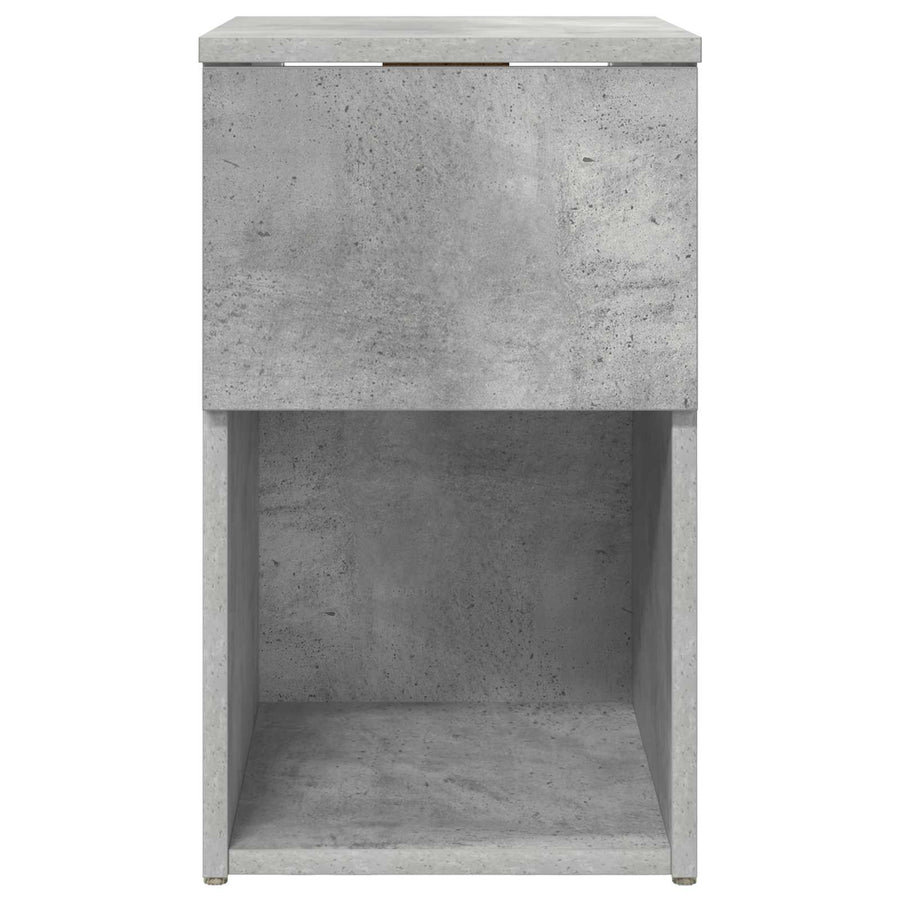 Bed kast Betongrijs 29 x 31,5 x 49 cm Bewerkt hout