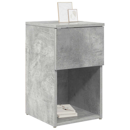 Bed kast Betongrijs 29 x 31,5 x 49 cm Bewerkt hout