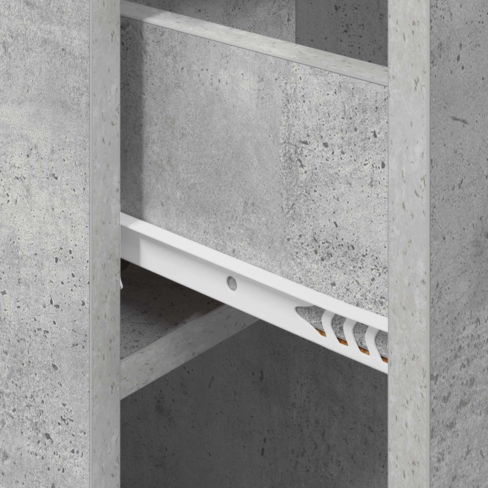 Bed kast 2 pcs Betongrijs 29 x 31,5 x 49 cm Bewerkt hout