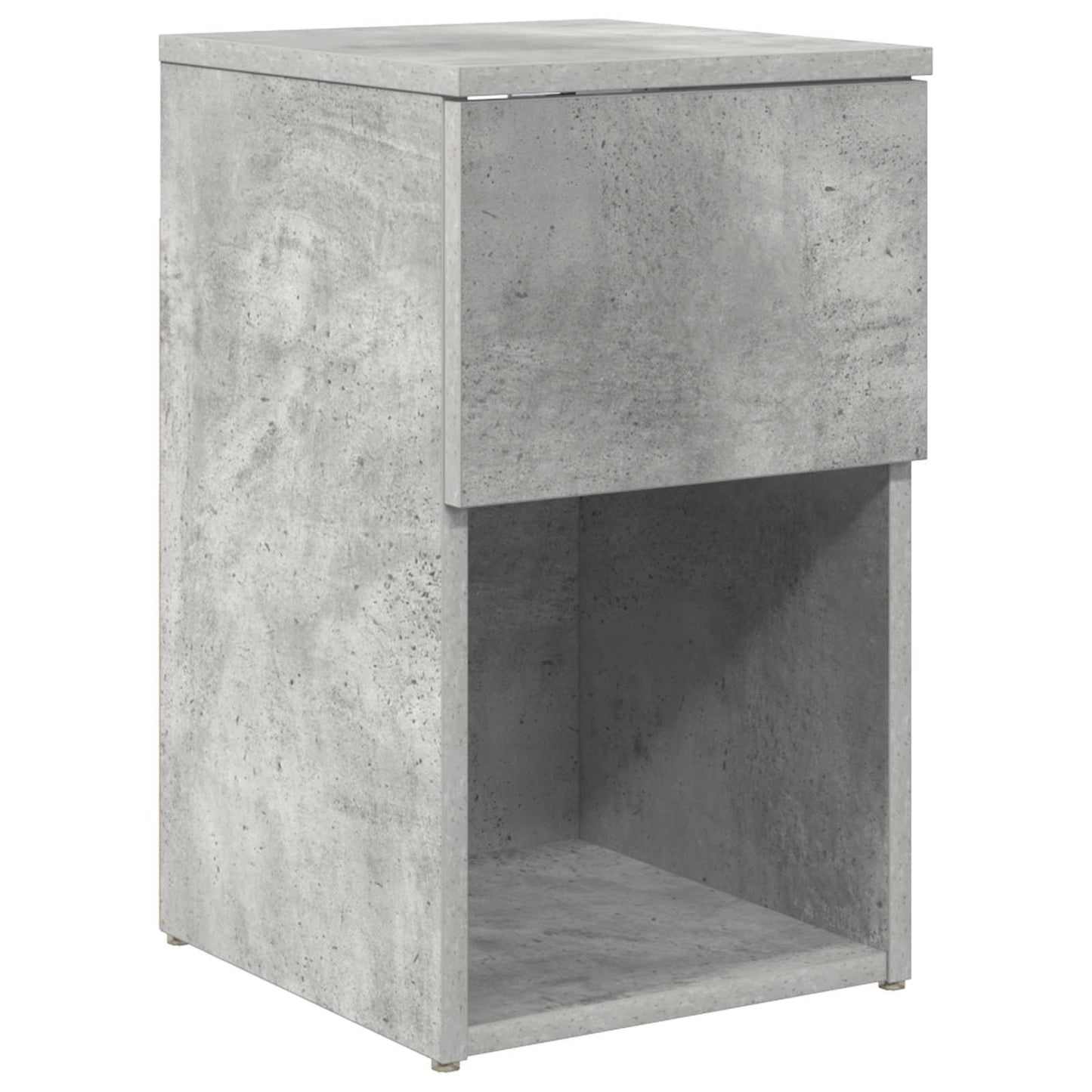 Bed kast 2 pcs Betongrijs 29 x 31,5 x 49 cm Bewerkt hout