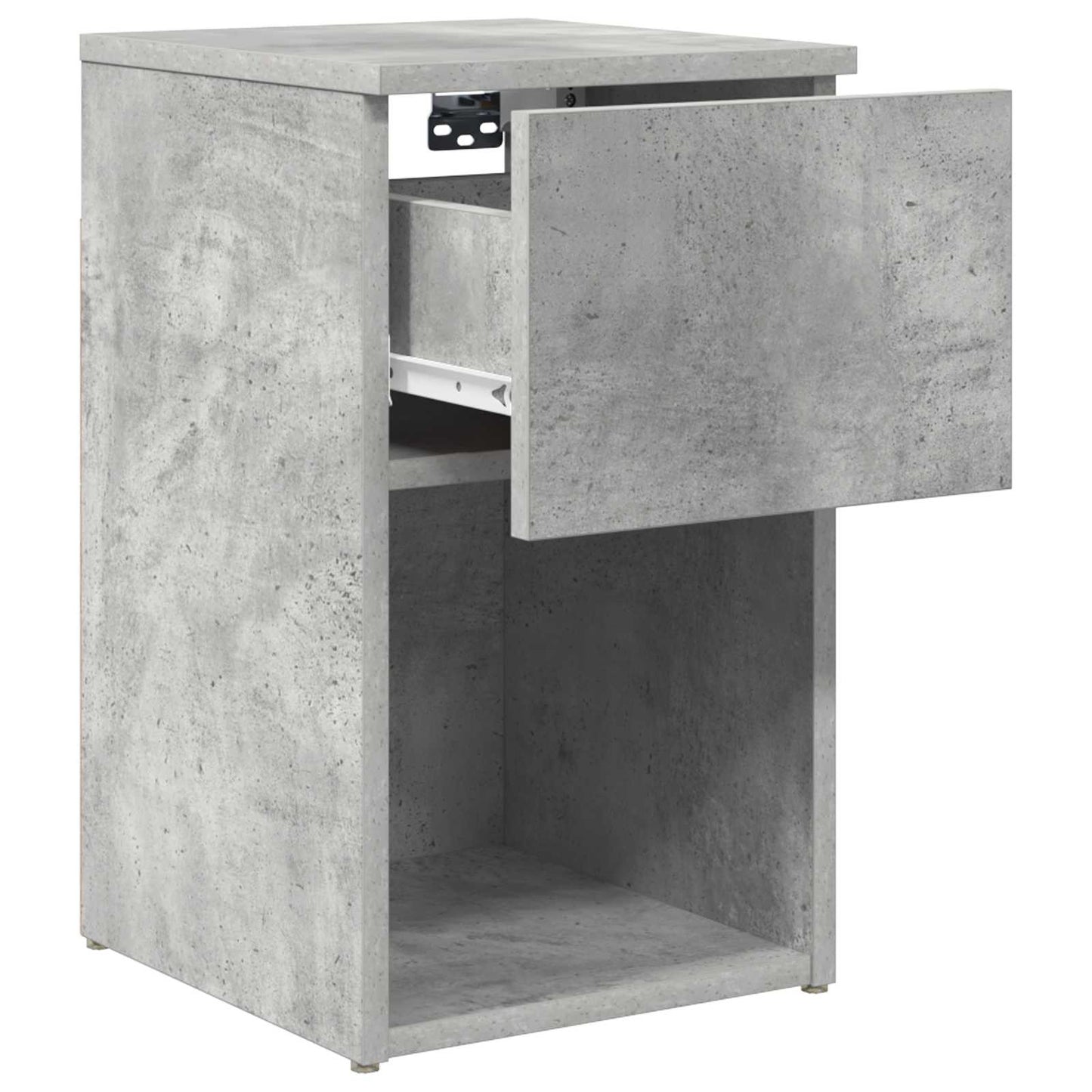 Bed kast 2 pcs Betongrijs 29 x 31,5 x 49 cm Bewerkt hout