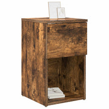 Bed kast Gerookt eiken 29 x 31,5 x 49 cm Bewerkt hout