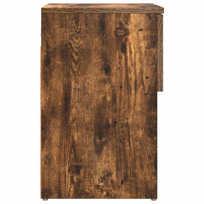 Bed kast 2 pcs Gerookt eiken 29 x 31,5 x 49 cm Bewerkt hout