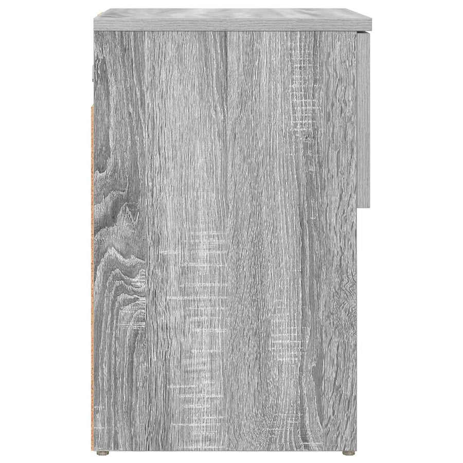 Bed kast Grijs sonoma 29 x 31,5 x 49 cm Bewerkt hout