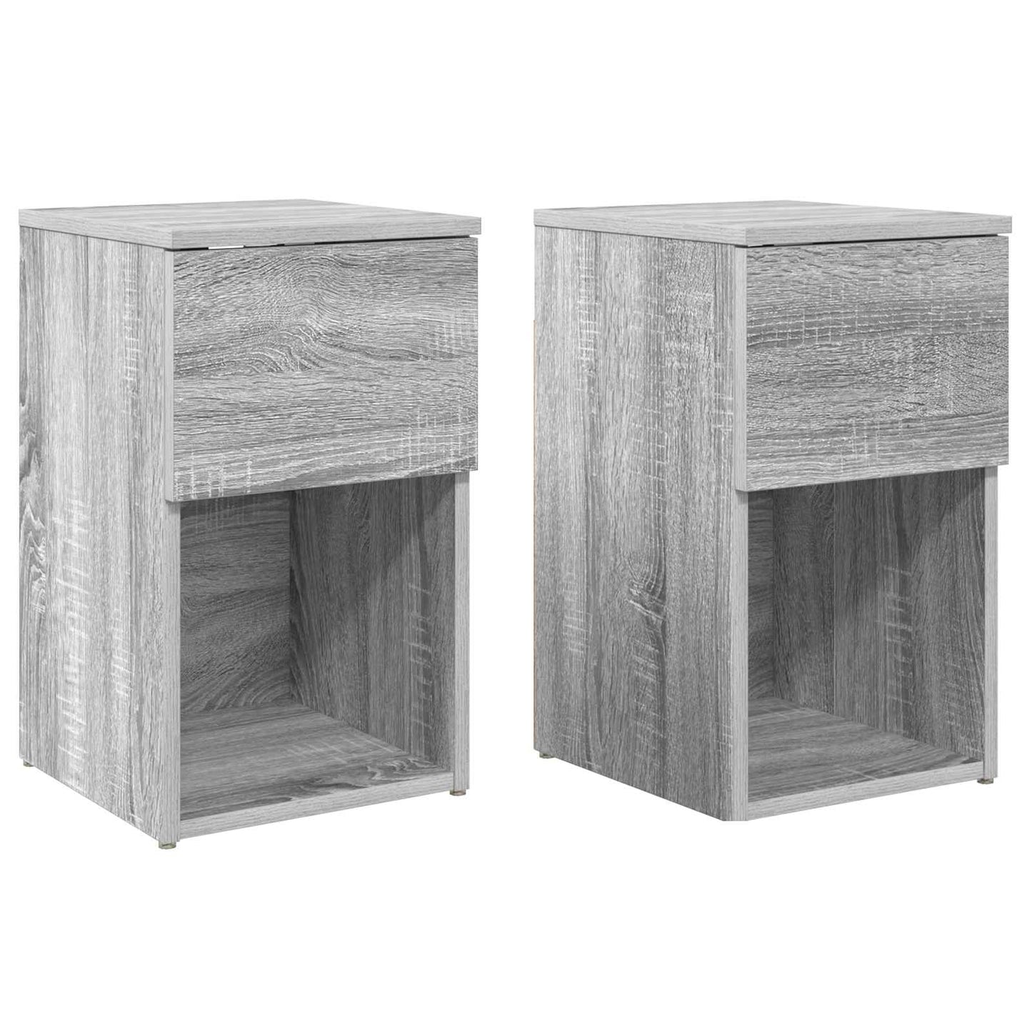 Bed kast 2 pcs Grijs sonoma 29 x 31,5 x 49 cm Bewerkt hout