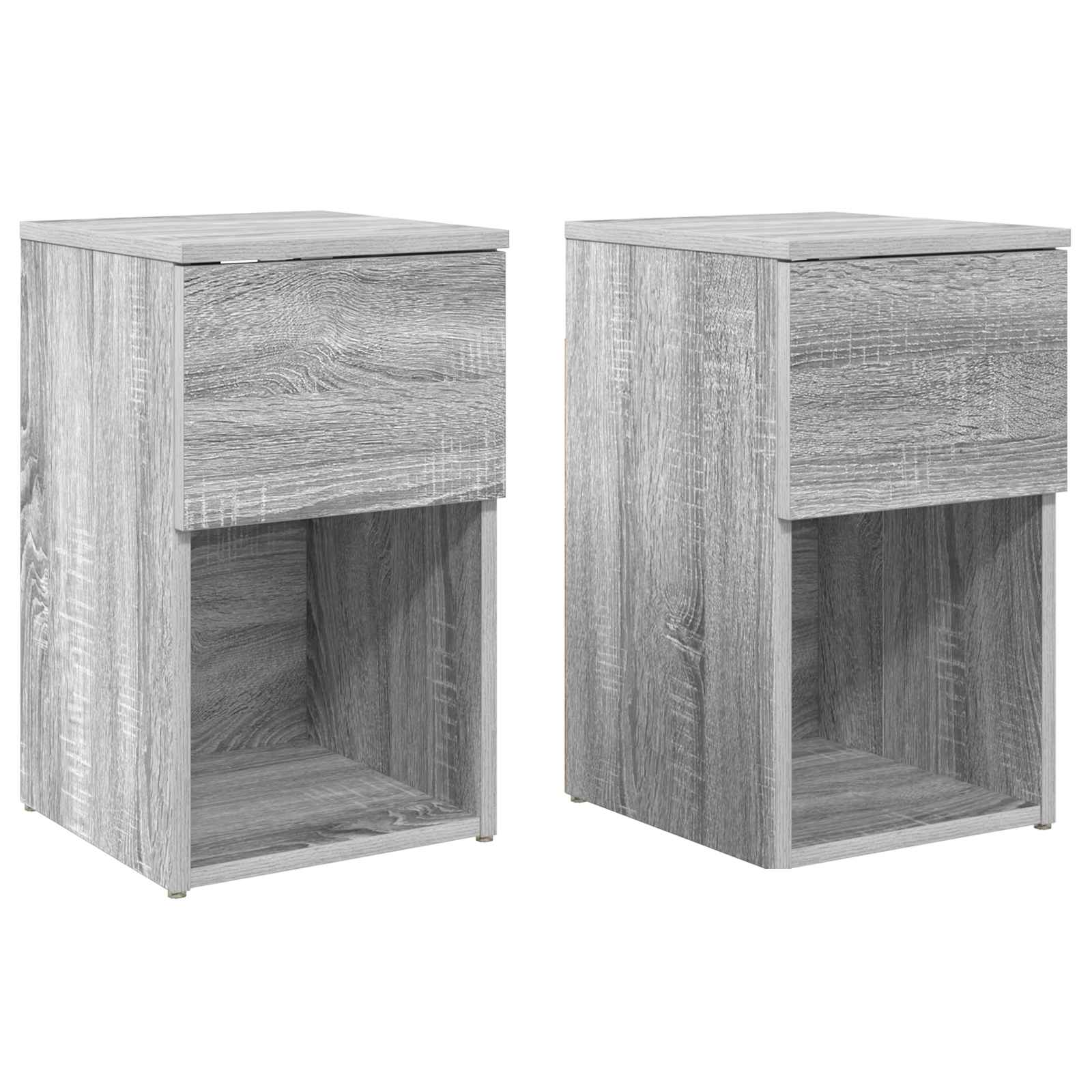 Bed kast 2 pcs Grijs sonoma 29 x 31,5 x 49 cm Bewerkt hout