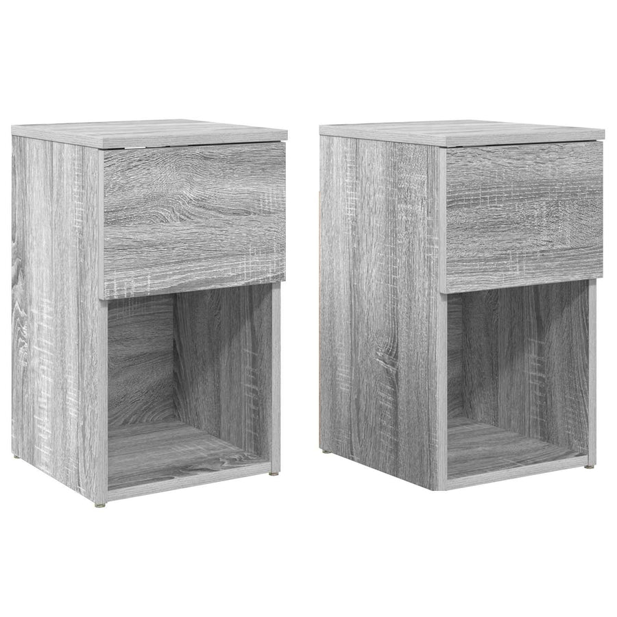 Bed kast 2 pcs Grijs sonoma 29 x 31,5 x 49 cm Bewerkt hout