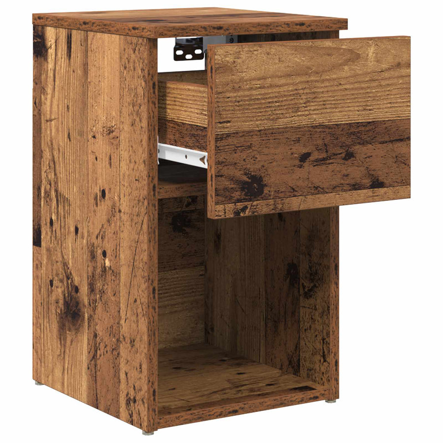 Bed kast 2 pcs Oud hout 29 x 31,5 x 49 cm Bewerkt hout