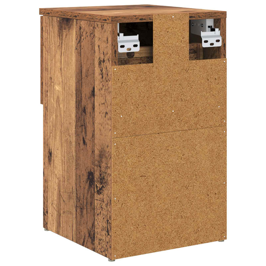 Bed kast 2 pcs Oud hout 29 x 31,5 x 49 cm Bewerkt hout