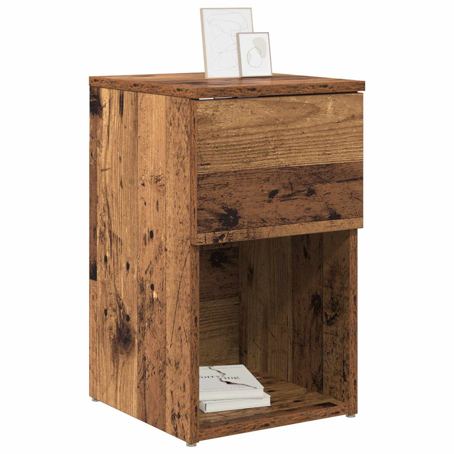 Bed kast 2 pcs Oud hout 29 x 31,5 x 49 cm Bewerkt hout