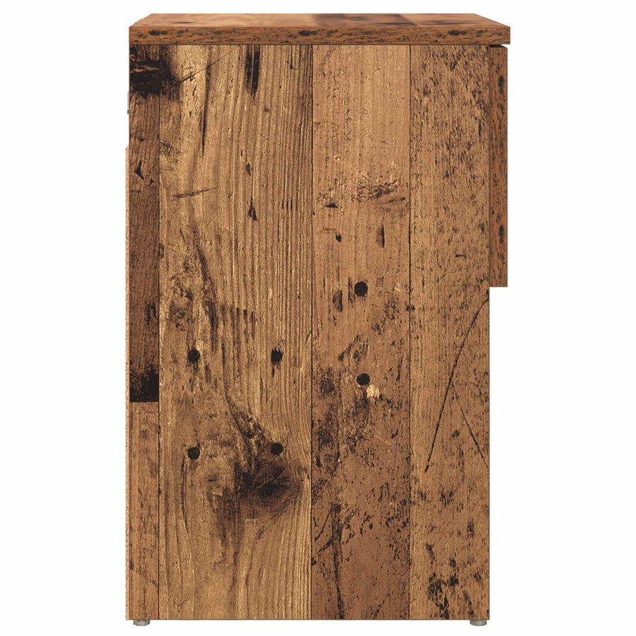 Bed kast 2 pcs Oud hout 29 x 31,5 x 49 cm Bewerkt hout