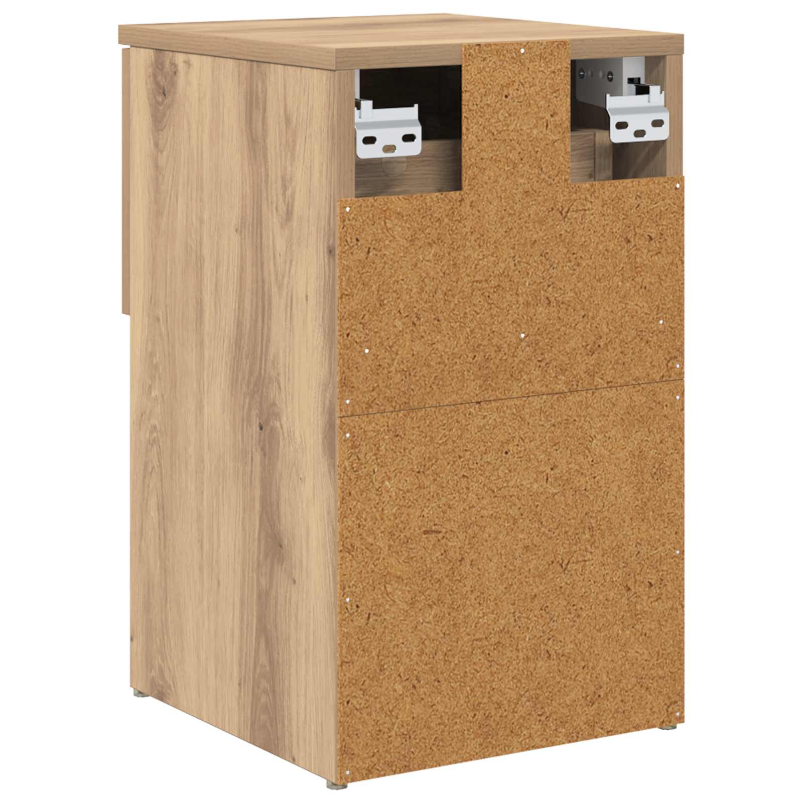 Bed kast Artisanaal eiken 29 x 31,5 x 49 cm Bewerkt hout