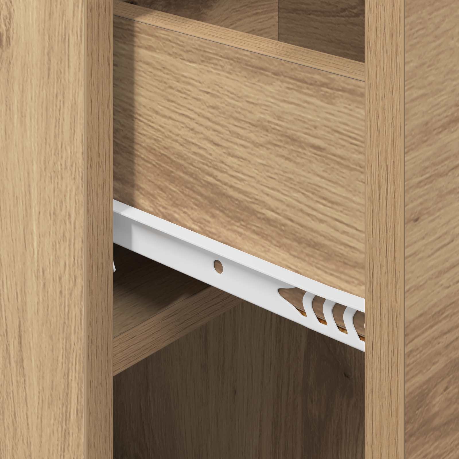 Bed kast 2 pcs Artisanaal eiken 29 x 31,5 x 49 cm Bewerkt hout