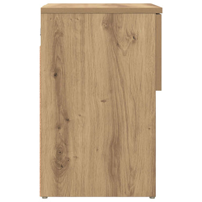 Bed kast 2 pcs Artisanaal eiken 29 x 31,5 x 49 cm Bewerkt hout
