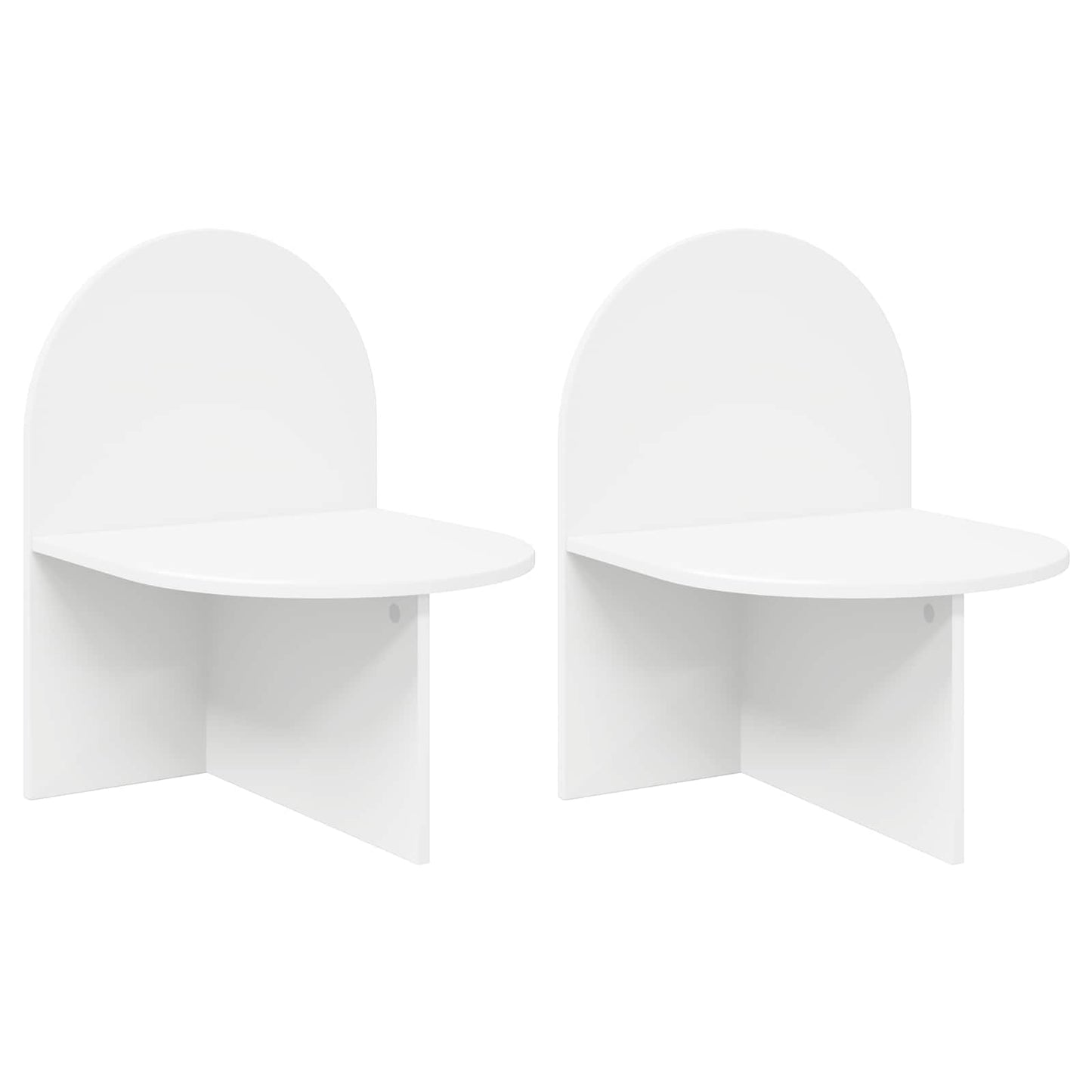 Nachtkastje 2 pcs Wit 48 x 49 x 65 cm Geconstrueerd hout