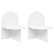 Nachtkastje 2 stuks wit 48x49x65 cm