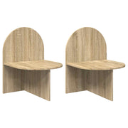 Nachtkastjes set 2 stuks Sonoma eiken 48x49x65 cm