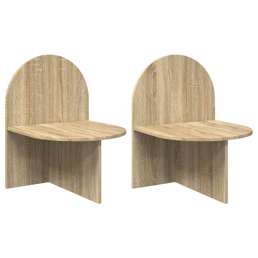 Nachtkastje 2 pcs Sonoma Eiken 48 x 49 x 65 cm