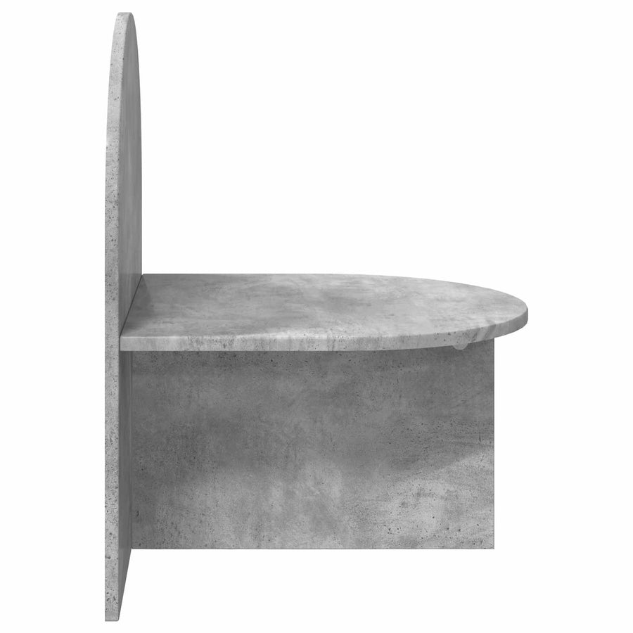 Nachtkastje 2 pcs Betongrijs 48 x 49 x 65 cm Geconstrueerd hout