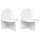 Nachtkastje 2 stuks hoogglans wit 48x49x65 cm