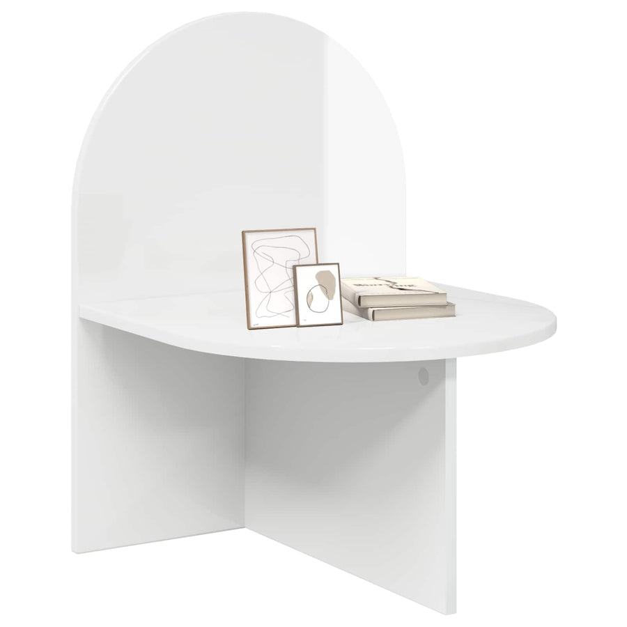 Nachtkastje 2 pcs Hoogglans Wit 48 x 49 x 65 cm